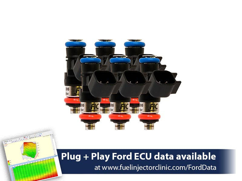 0660cc (62 lbs/hr at 43.5 PSI fuel pressure) FIC Fuel Injector Clinic Injector Set for Ford Raptor (2017-2019) Injector Sets (is409-0660h-sp)