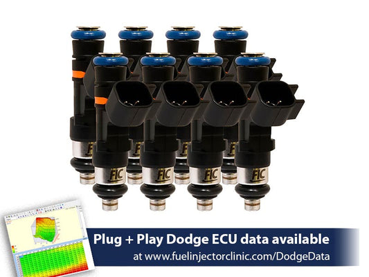 445cc (50 lbs/hr at OE 58 PSI fuel pressure) FIC Fuel Injector Clinic Injector Set for Dodge 4.7L (2008-2013), 5.7L  (2003 - present) (High-Z)(IS156-0445H)