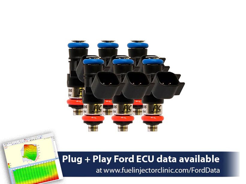 1200cc-D (110 lbs/hr at 43.5 PSI fuel pressure) FIC Fuel Injector Clinic Injector Set for Ford Raptor (2017-2019) Injector Sets (is409-1200h-d)