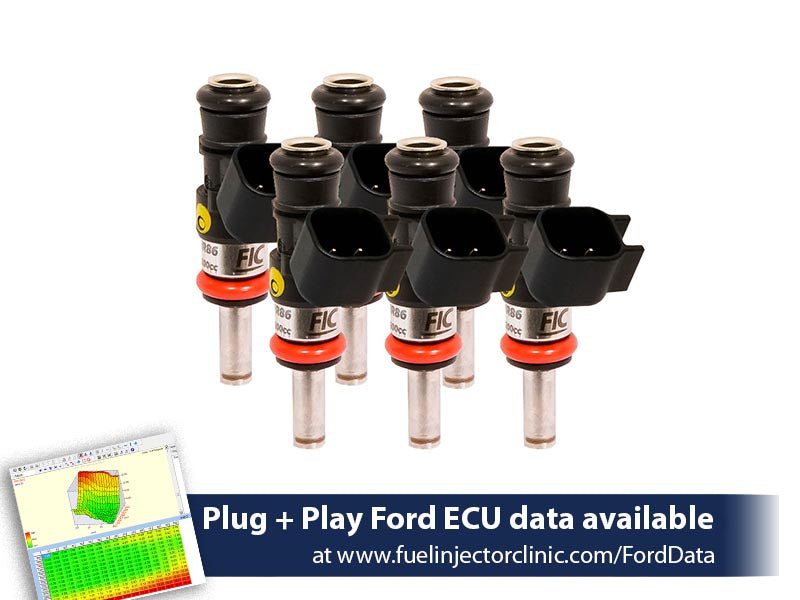 1440cc (140 lbs/hr at 43.5 PSI fuel pressure) FIC Fuel Injector Clinic Injector Set for Ford Raptor (2017-2019) Injector Sets (is409-1440h)