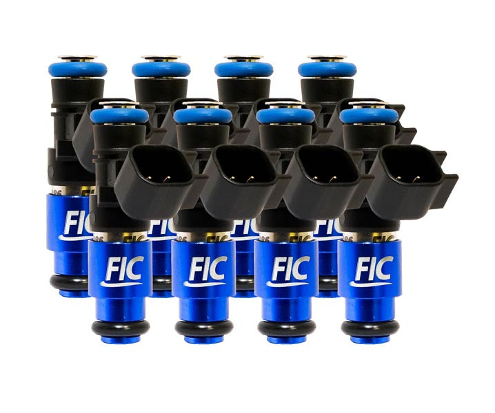 1200cc-D (130 lbs/hr at OE 58 PSI fuel pressure) FIC Fuel Injector Clinic Injector Set for Dodge 4.7L (2008-2013), 5.7L (2003 - present) (High-Z)(IS156-1200H-D)