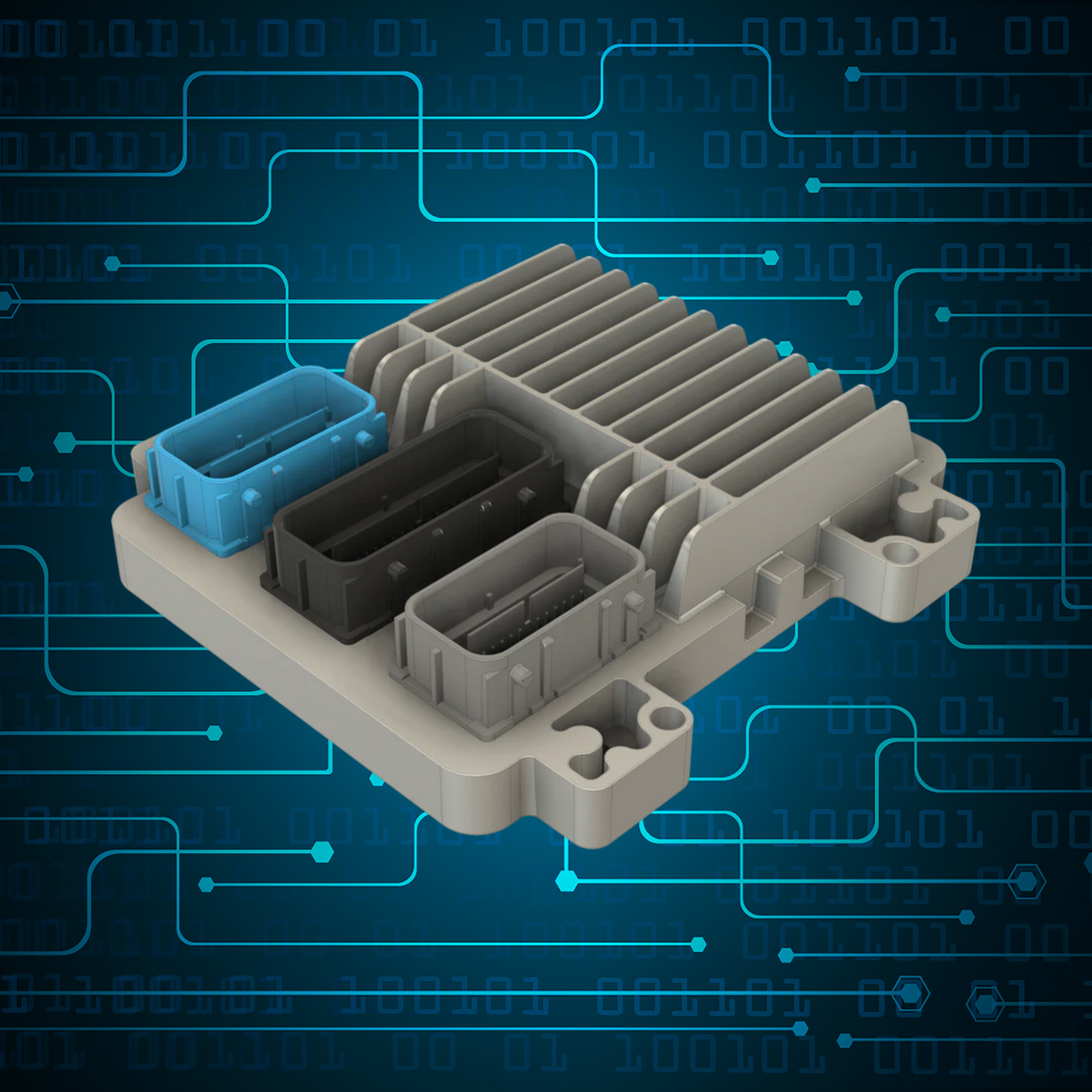 E40 ECM with Circuit Board Background