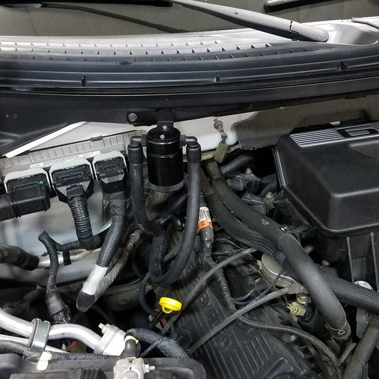 J&L Oil Separator 3.0 Passenger Side (2011-2014 Ford F-150 6.2L/SVT Raptor; F-150 6.2L/SVT Raptor with Roush/Whipple Supercharger & 2015-2017 Expedition 3.5L EcoBoost)