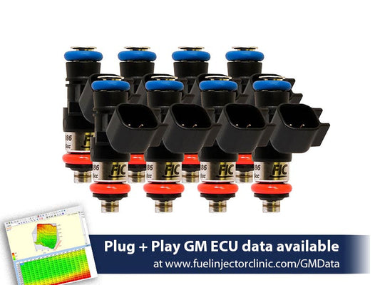 0660cc (72 lbs/hr at OE 58 PSI fuel pressure) FIC Fuel Injector Clinic Injector Set for LS3, LS7, LSA, L76, L92, and L99 engines (High-Z) (is303-0660h-sp)