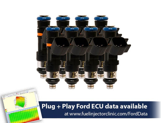 1000cc (95 lbs/hr at 43.5 PSI fuel pressure) FIC Fuel  Injector Clinic Injector Set for Ford Shelby GT500 (2007-2014)(High-Z) (is404-1000h)