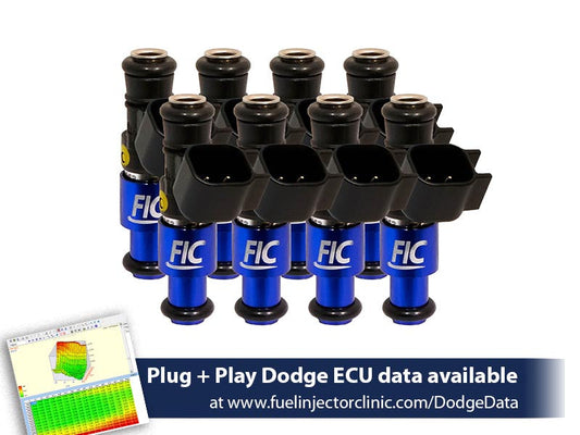 1440cc (160 lbs/hr at OE 58 PSI fuel pressure) FIC Fuel Injector Clinic Injector Set for Dodge 4.7L (2008-2013), 5.7L  (2003 - present) (High-Z)(IS156-1440H)