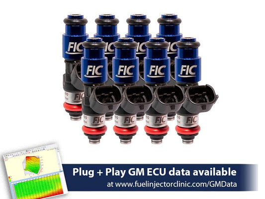 2150cc (240 lbs/hr at OE 58 PSI fuel pressure) FIC Fuel  Injector Clinic Injector Set for LS2 engines (High-Z) (is302-2150h)