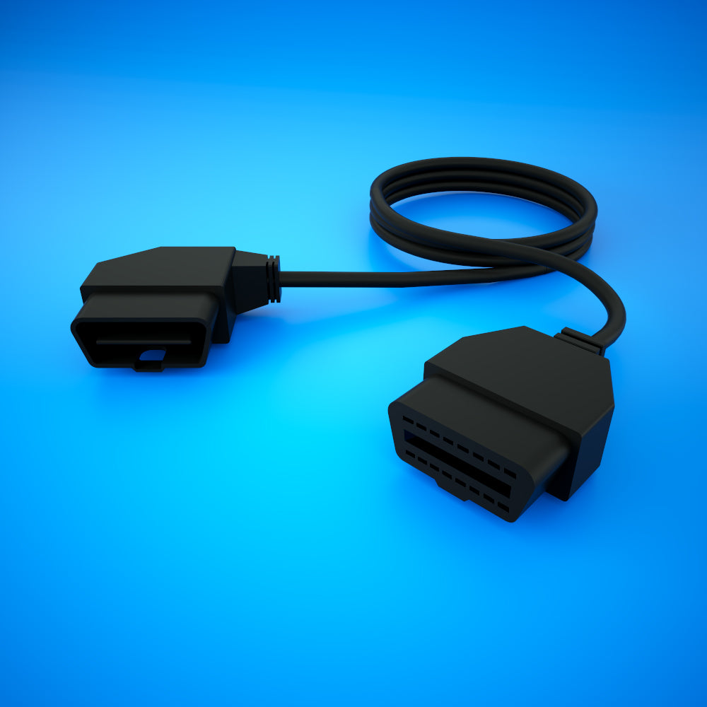 HP Tuners OBDII 5 foot Cable Extension Right Angle