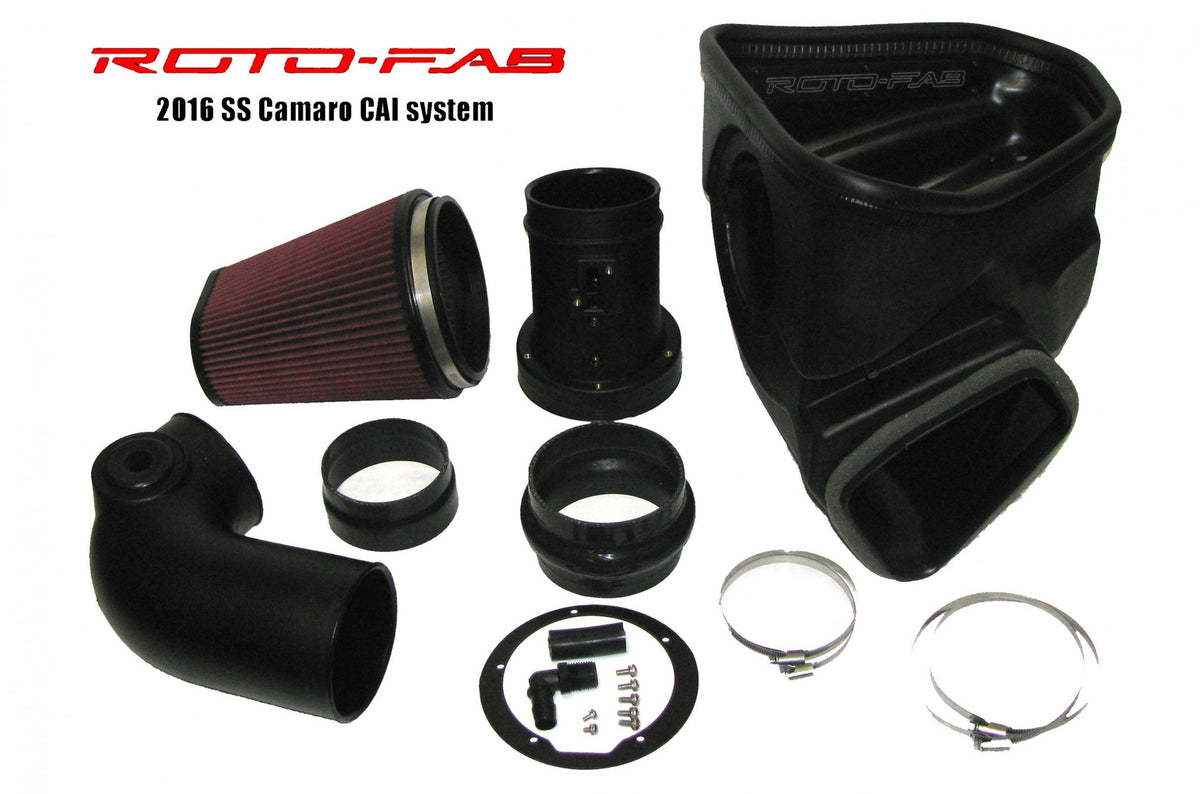 Roto-Fab 1016-1048 cold air intake with oiled filter for 2016–2024 Camaro SS — manufacturer view 2