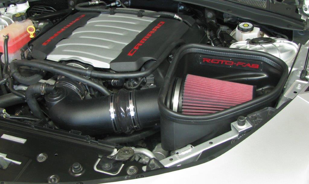 Roto-Fab 1016-1048 cold air intake with oiled filter for 2016–2024 Camaro SS — manufacturer view 3
